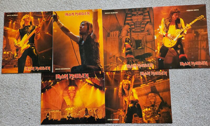 6 x A4 Ross Halfin Live After Death photo cards